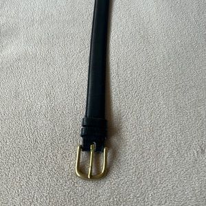 Black coach leather belt 28”